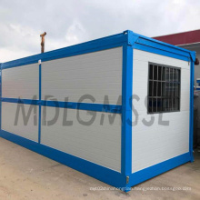 Prefabricated mobile portable folding cabins storage container house granny flat fold container house price